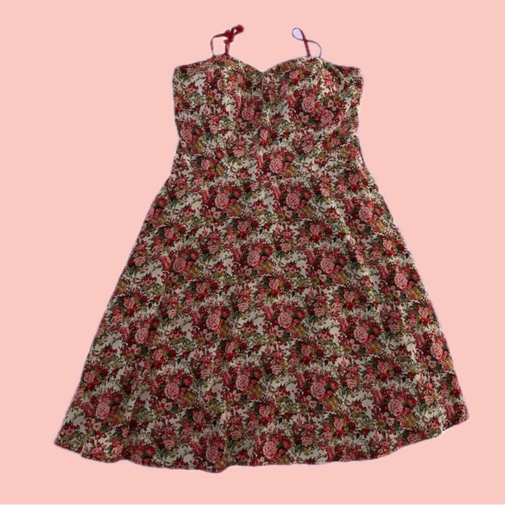 Floral Spaghetti Strap Dress